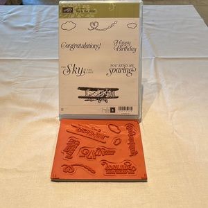Stampin’ UP stamp set “Sky is the limit”.